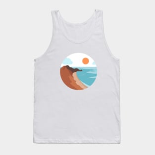 Beach Landscape Minimalist Tank Top